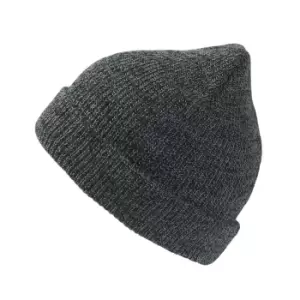 Image of Atlantis Fusion Melange Double Skin Beanie (One Size) (Black Melange)