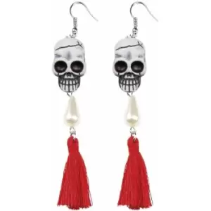 Image of Skull Earrings Fancy Dress Halloween