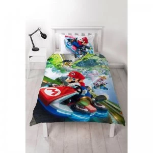 Image of Mario Gravity Single Panel Reversible Duvet Set