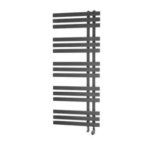 Image of Towelrads Cobham Open Ended Ladder Towel Rail Radiator - Black 1800x500