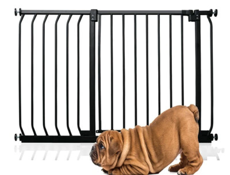 Image of Bettacare Elite Pressure Dog Gate, 98Cm -107Cm, Matt Black, Pressure Fit Pet Gate For Dog And Puppy