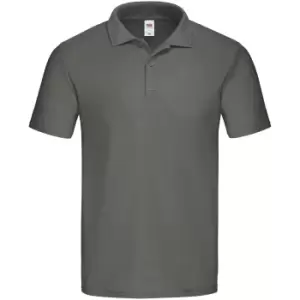 Image of Fruit of the Loom Mens Original Polo Shirt (S) (Light Graphite)