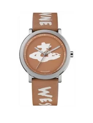 Image of Vivienne Westwood Vivienne Westwood Ladbroke Leather Ladies Watch, Tan, Women