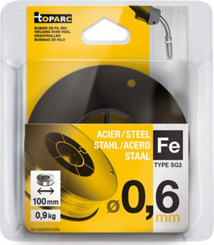 Image of Toparc Wire coil Ø 100 mm - steel Ø 0.6mm 0.9 kg Toparc 086593 086593