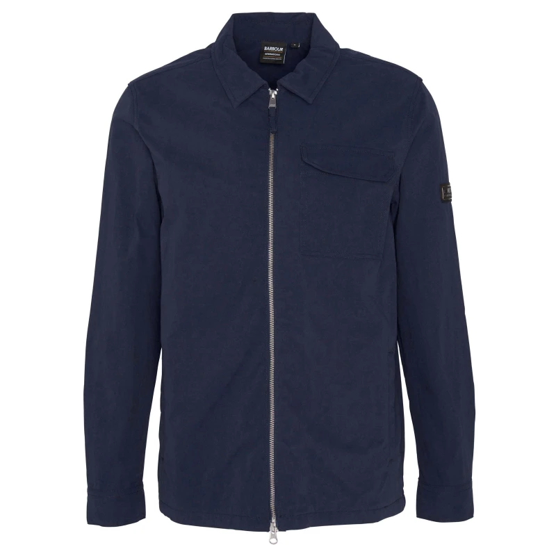 Image of Barbour International Mens B.Intl Maze Peached Overshirt Navy NY91 male M