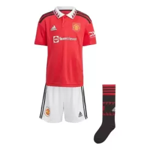 Image of adidas Man United Home Mini Kit 2022 2023 - Red