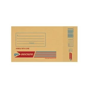 Image of GoSecure Bubble Lined Envelope Size 1 100x165mm Gold Pack of 20