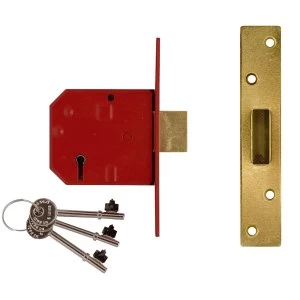 Image of Union 2234E 5 Lever BS Mortice Sashlock Satin Chrome Finish 67mm 2.5" Visi