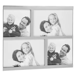 Image of Polished Silver Collage Frame 4 Picture