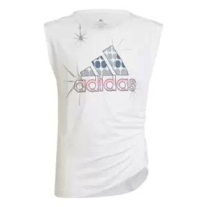 Image of adidas Dance Single Jersey Regular Tank Top Kids - White
