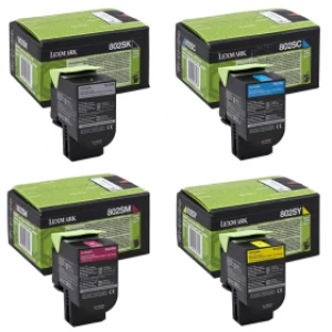 Image of Lexmark 802S BK/C/M/Y Toner Return Program Multipack