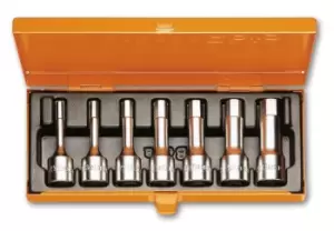 Image of Beta Tools 920ME/C7 7pc 1/2" Square Drive Hex Bit Socket Driver Set in Case