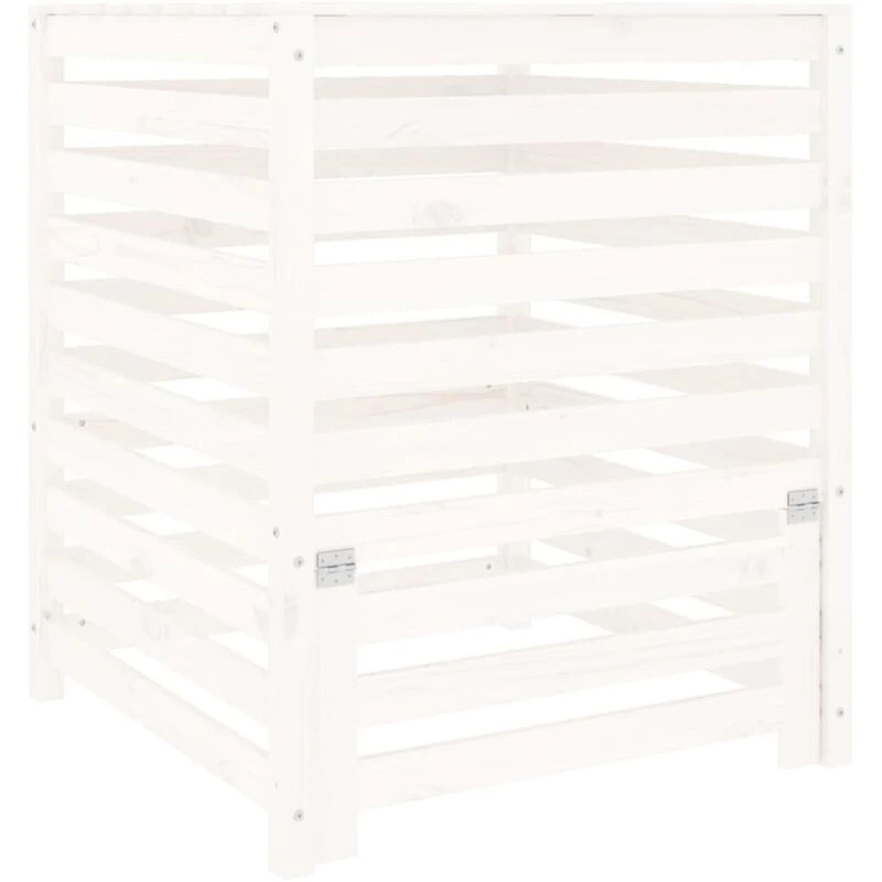 Image of VIDAXL Composter White 82.5x82.5x99.5cm Solid Wood Pine Vidaxl 823816