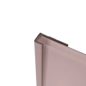 Image of Splashwall Pale pink Panel end cap (W)400mm (T)3mm