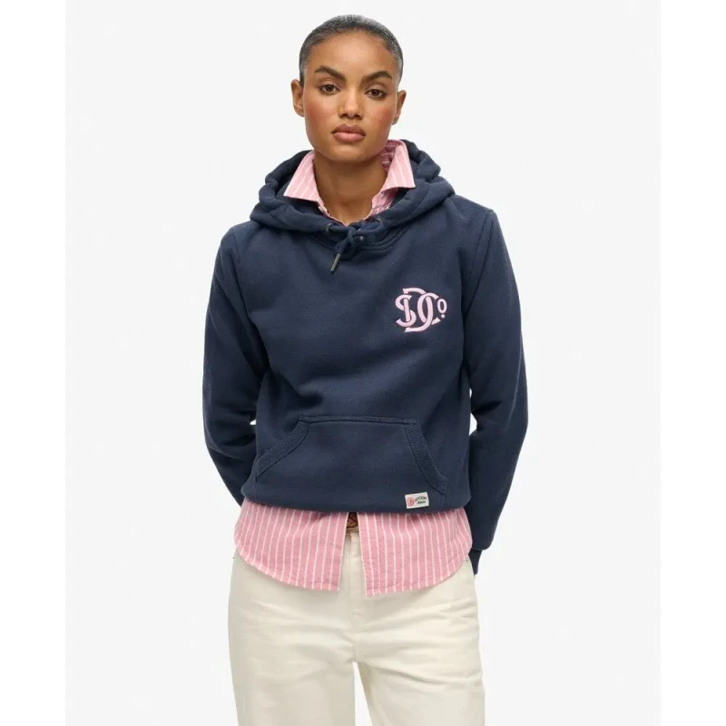 Image of Superdry Womens hooded sweatshirt Superdry Sd&co Neon Bleu Female XS