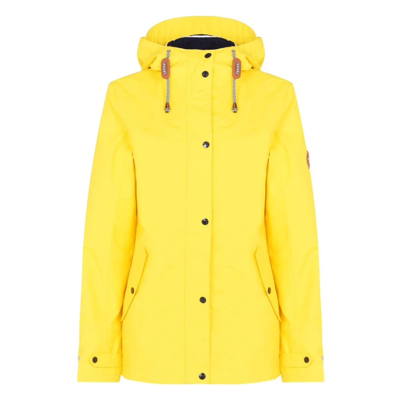Image of Gelert Womens Coast Hooded Stormlite 5000mm Waterproof Jacket Gelert Yellow female 6 (34)