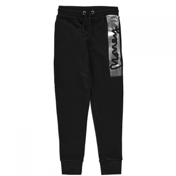 Image of Money Block Signature Jogging Bottoms - Black