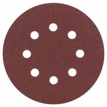 Image of Bosch Accessories 2607019493 Router sandpaper Hook-and-loop-backed, Punched Grit size 80 (Ø) 125mm 25 pc(s)