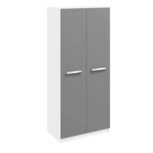 Image of Moritz Double Wardrobe White and Grey