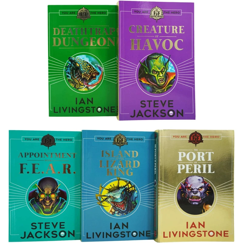 Image of Fighting Fantasy RPG 5 Book Collection The Port of Peril Ian Livingstone Ian Livingstone Books