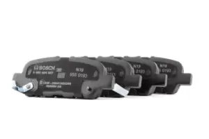Image of Bosch Brake pad set 0 986 494 857 Brake pads,Brake pad set, disc brake NISSAN,INFINITI,JUKE (F15),MURANO (Z51),Leaf (ZE1_),LEAF,Pathfinder IV (R52)