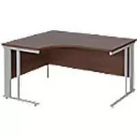 Image of Dams International Left Hand Ergonomic Desk MCM14ELSW 1,400 x 1,200 x 725 mm