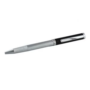 Image of Stratton Ballpoint Pen - Black & Silver
