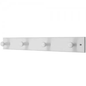 Image of Select Hardware 4 White Pegs On White Board (1 Pack)