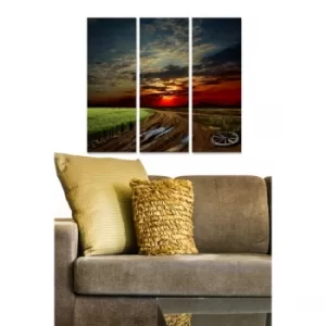 Image of MDF93840787 Multicolor Decorative MDF Painting (3 Pieces)