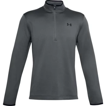 Image of Under Armour Half Zip Fleece Top Mens - Grey