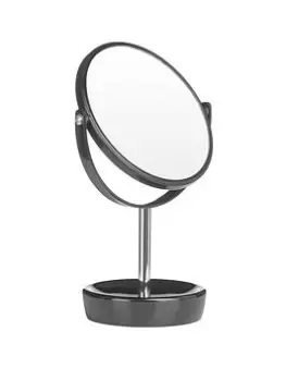 Image of Premier Housewares Black & Chrome Swivel Bathroom Mirror