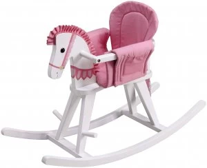 Image of Fantasy Fields Safari Natural Rocking Horse Pink Pad.