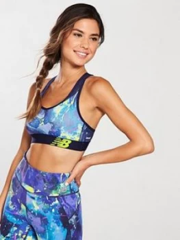 Image of New Balance Printed Pace Bra Multi Multi Size M Women