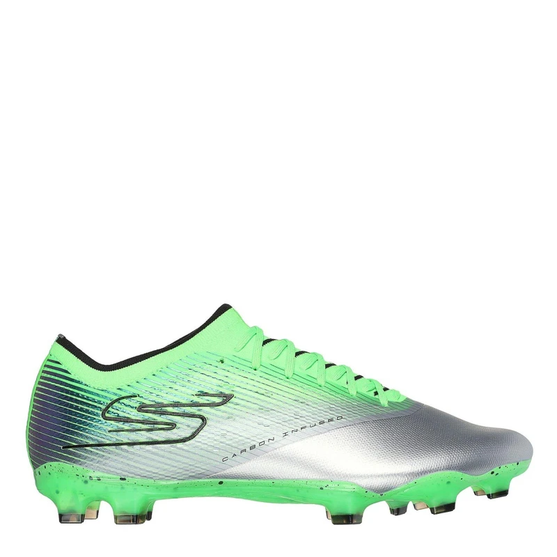 Image of Skechers Razor Adults Firm Ground Football Boots Silver male 6.5 (40)