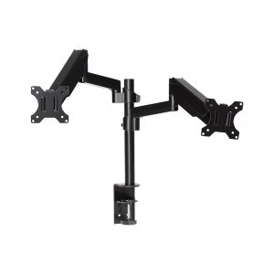 Image of ProperAV Dual Swing Arm PC Monitor Mount Gas Spring 19''-32'' Vesa max 100x100