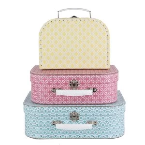 Image of Sass & Belle Moroccan Geometrics Suitcase 3Pcs Set
