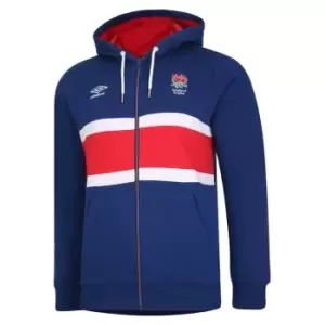 Image of Umbro England Full Zip OTH Hoodie Mens - Blue