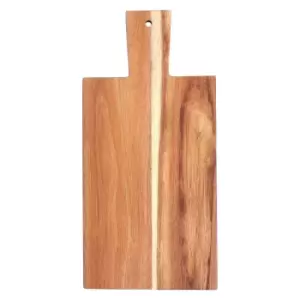 Image of Rectangular Paddle Chopping Board with Blue Edge