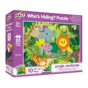 Image of James Galt Galt Who's Hiding Puzzle Jungle Jamboree