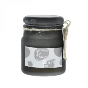 Image of Candlelight Peace Small Frosted Glass Candle Redcurrant and Ivy Scent