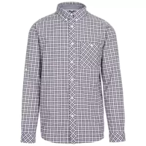 Image of Trespass Mens Wroxtonley Checked Shirt (M) (Grey)