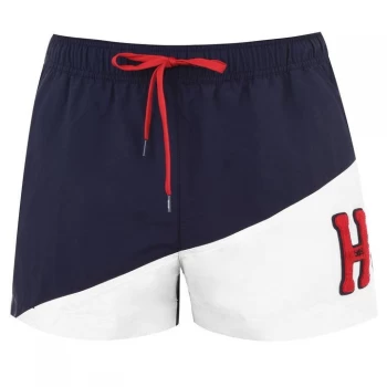 Image of Tommy Bodywear Colour Block Swim Shorts - Navy