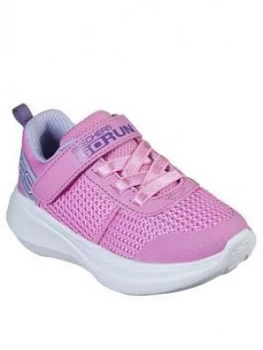 Image of Skechers Toddler Girls Go Run Fast Trainers - Pink, Size 7 Younger