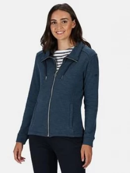 Image of Regatta Olena Fz Fleece Jacket, Navy, Size 8, Women