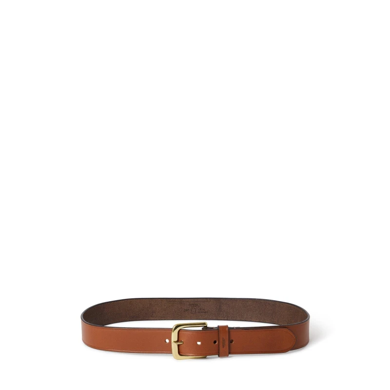 Image of Osprey London Mens Wesley Leather Belt Cognac male 75