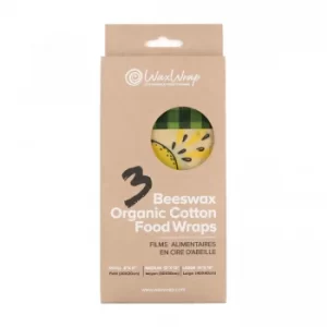 Image of Wax Wrap Waxed Cotton Food Wraps set of 3