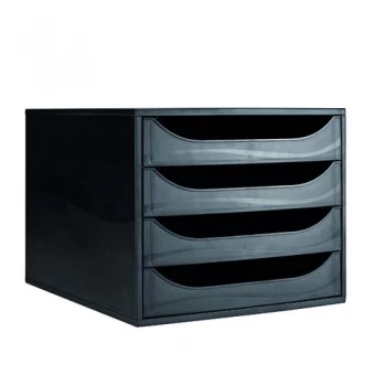 Image of Contour Ergonomics 4 Drawer Set Black CE06114