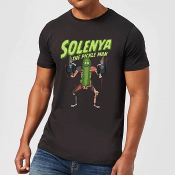 Image of Rick and Morty Solenya Mens T-Shirt - Black - XS - Black