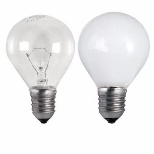 Image of Status 25W Edison Screw Golf Ball Bulb - Opal - SIngle