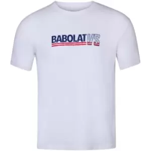 Image of Babolat Exercise Vintage T Shirt - White